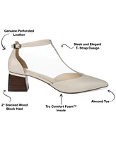 Journee Signature Women's Cameela T-Strap Heel