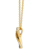 Le Vian Chocolate Diamond & Nude Diamond Crossover 18" Pendant Necklace (5/8 ct. t.w.) in 14k Gold