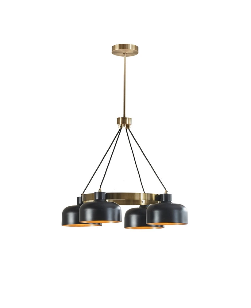 Ink+Ivy Abbott 4-Light Metal Shade Chandelier