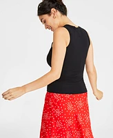 On 34th Women's Ribbed High-Neck Tank Top, Xxs-4X