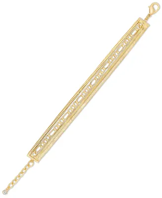 On 34th Multi-Row Bracelet, 7" + 1" extender, Created for Macy's