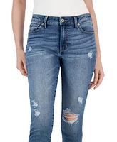 Celebrity Pink Juniors' Mid Rise Cropped Ankle Skinny Jeans