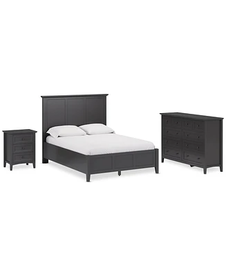 Hedworth Queen Bed 3pc Set (Queen + Dresser Nightstand)