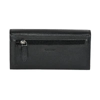 Club Rochelier Ladies Leather Clutch Wallet with Checkbook and Gusset