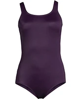 Lands' End Women's Ddd-Cup Chlorine Resistant Soft Cup Tugless Sporty One Piece Swimsuit