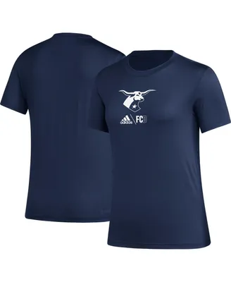 Women's adidas Navy Fc Dallas Aeroready Club Icon T-shirt