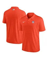 Men's Nike Orange Houston Astros Authentic Collection Victory Striped Performance Polo Shirt