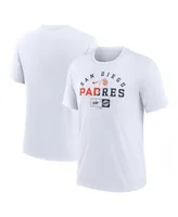 Men's Nike Ash San Diego Padres Rewind Review Slash Tri-Blend T-shirt