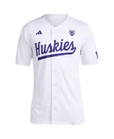 Men's adidas White Washington Huskies Team Baseball Jersey