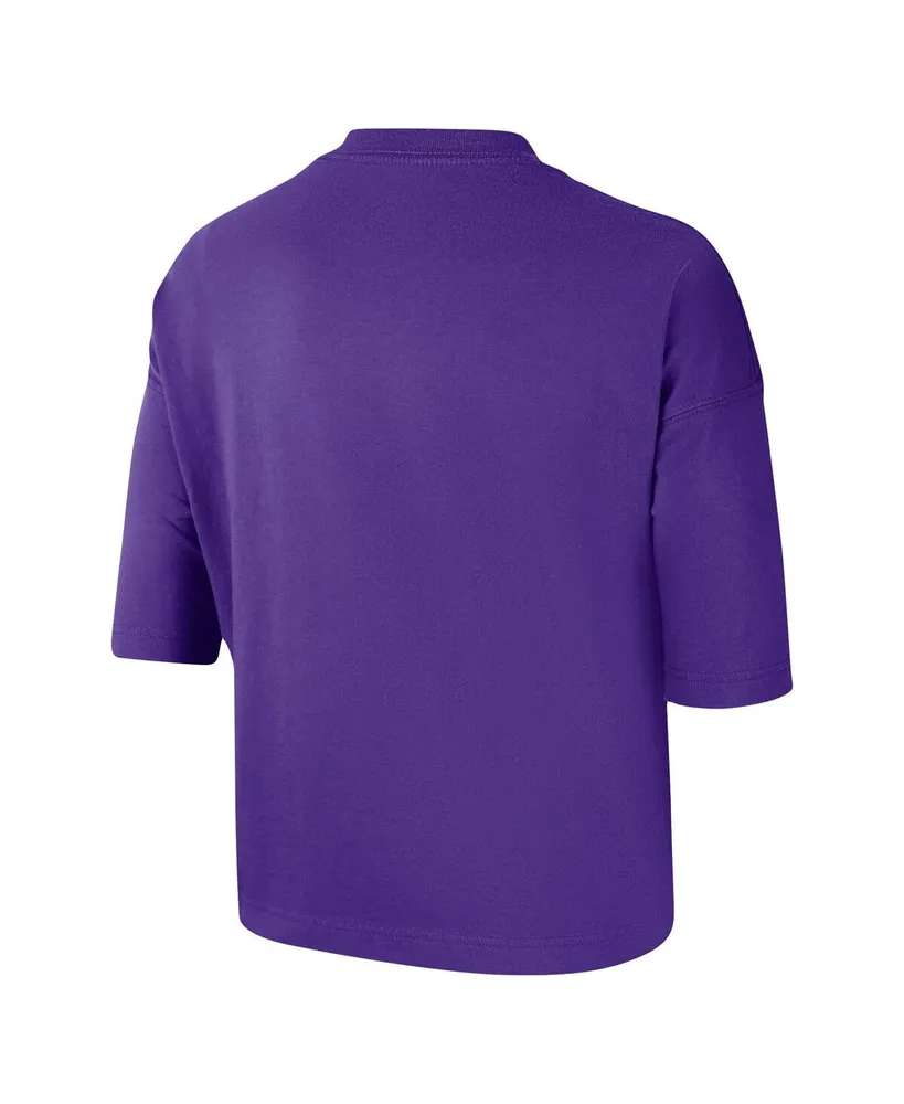 Women's Nike Purple Los Angeles Lakers Essential Boxy T-shirt