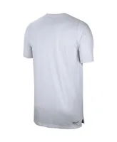 Men's Nike White Duke Blue Devils Sideline Coaches Performance Top