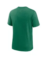 Men's Nike Heather Green Oakland Athletics Authentic Collection Early Work Performance Tri-Blend T-shirt