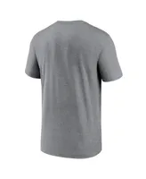 Men's Nike Heather Gray Baltimore Ravens Legend Team Shoutout Performance T-shirt