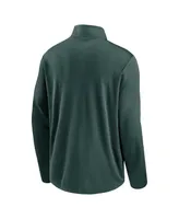 Men's Nike Green Oakland Athletics Agility Pacer Performance Half-Zip Top