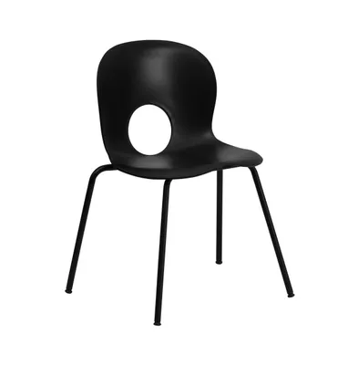 Emma+Oliver Multipurpose Designer Plastic Cafe Stack Chair