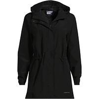 Lands' End Women's Waterproof Hooded Packable Raincoat