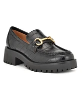 Nine West Women's Allmy Round Toe Lug Sole Casual Loafers