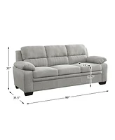 White Label Odessa 80" Fabric Sofa