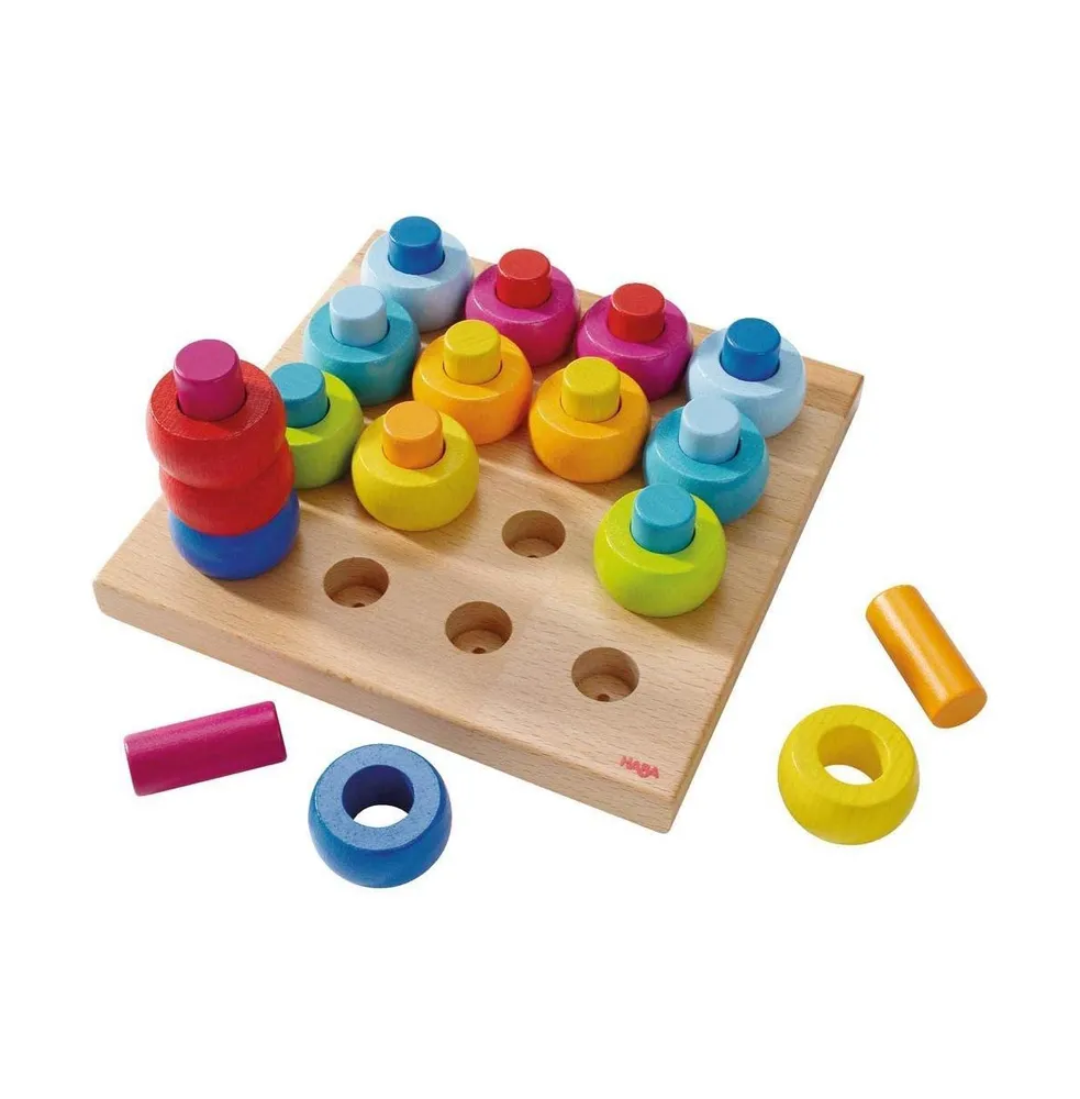 Hey! Play! Nontraditional Giant Wooden Blocks Tower Stacking Game