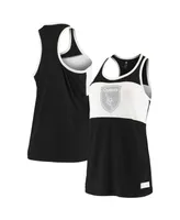 Women's adidas Black San Jose Earthquakes Finished Tank Top