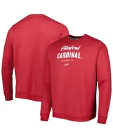 Men's Nike Cardinal Stanford Vault Stack Club Fleece Pullover Sweatshirt