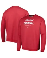 Men's Nike Cardinal Stanford Cardinal Vault Stack Club Fleece Pullover Sweatshirt