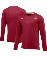 Men's Nike Cardinal Stanford Cardinal Game Day Sideline Performance Long Sleeve T-shirt