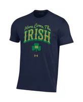 Men's Under Armour Navy Notre Dame Fighting Irish Here Come The T-shirt