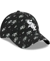 Big Girls New Era Black Chicago White Sox Bloom 9TWENTY Adjustable Hat