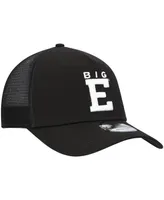 Men's New Era Black Dale Earnhardt Big E Legends 9FORTY A-Frame Trucker Snapback Hat