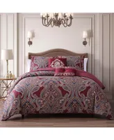 Bebejan Rossana Bedding 100% Cotton 5-Piece Queen Size Reversible Comforter Set