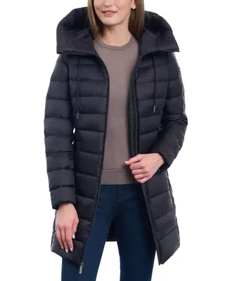 Michael Michael Kors Women's Hooded Down Puffer Coat, Created for Macy's