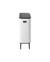 Bo Touch Top Hi Dual Compartment Trash Can, 2 x 8 Gallon, 2 x 30 Liter