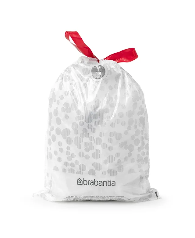 Brabantia PerfectFit Trash Bags, Code J, 5.3-6.6 Gallon, 20-25 Liter, 120 Trash  Bags