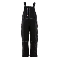 RefrigiWear Women's Insulated Softshell Bib Overalls with Reflective Piping