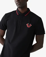True Religion Men's Regular Fit Short Sleeve JV7 Polo Shirt
