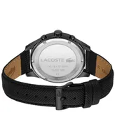 Lacoste Men's Apext Leather Strap Watch 44mm