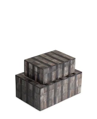 Madison Decorative Boxes, Set of 2