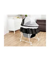 Dream On Me Baby Lacy Portable 2-in-1 Bassinet, Light Grey