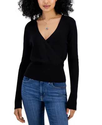 Hippie Rose Juniors' Seamless Crewneck Ribbed Tee - Macy's