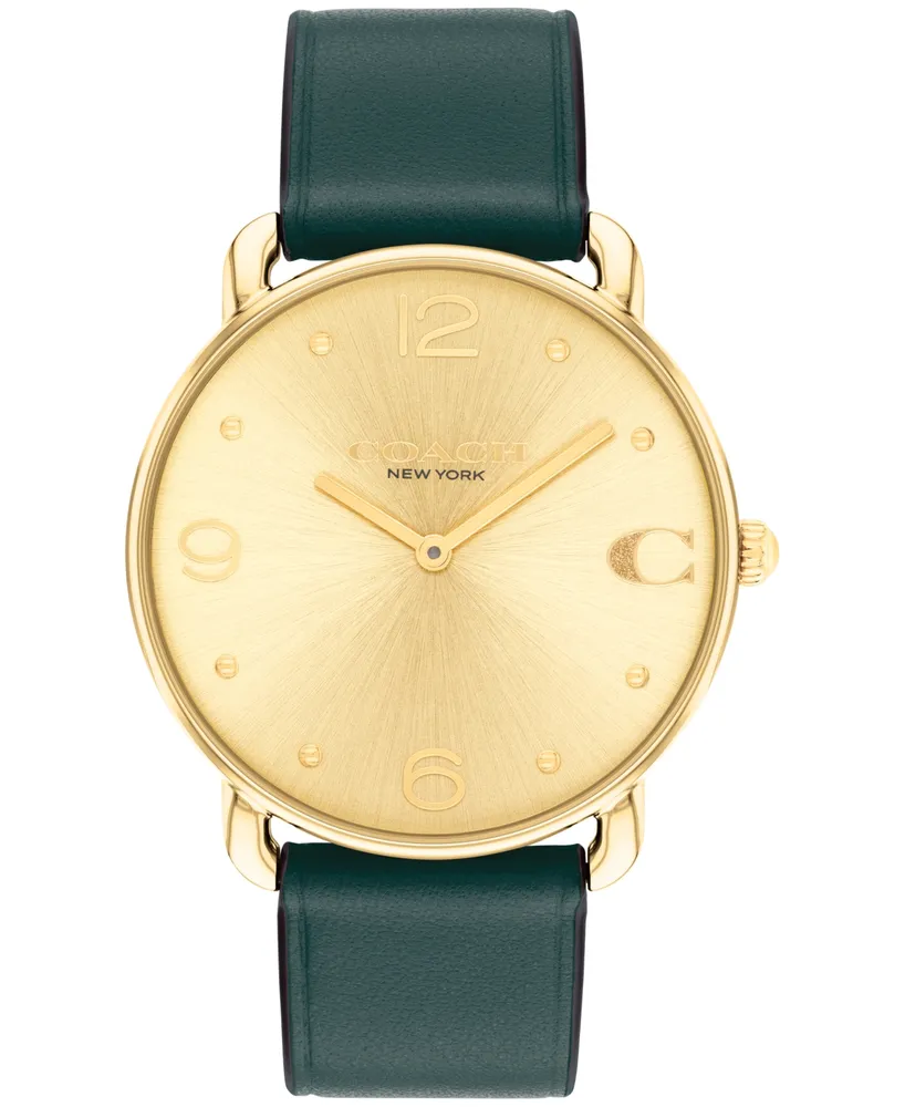 Coach Unisex Elliot Leather Strap Watch