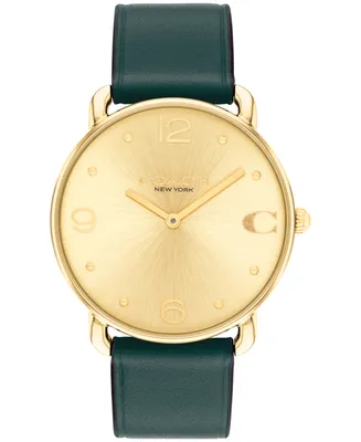 Coach Unisex Elliot Leather Strap Watch