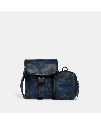 Coach Charter North South Hybrid in Camo Print Leather Crossbody Bag