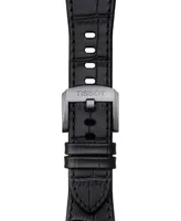 Tissot Official Prx Interchangeable Black Leather Watch Strap