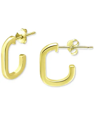 Giani Bernini Square Tube Small Hoop Earrings, Created for Macy's