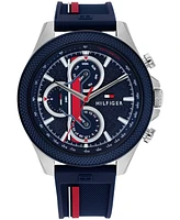 Tommy Hilfiger Men's Multifunction Blue Silicone Watch 46mm