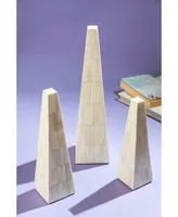 Gauri Kohli Nanke Decorative Obelisk Sculptures, Set of 3