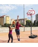 Costway Portable Basketball Hoop Stand Height Adjustable Goal System