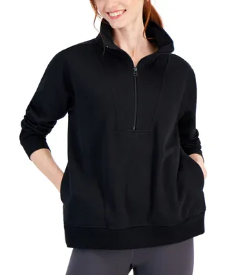 Id Ideology Women's Quarter-Zip Sweatshirt, Created for Macy's