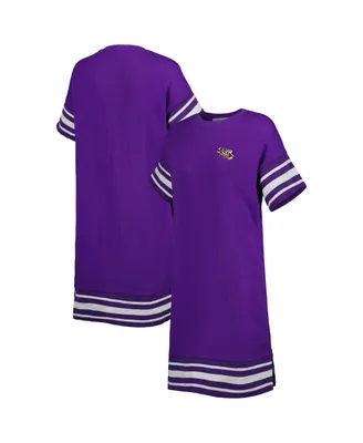 Women's Touch Purple Lsu Tigers Cascade T-shirt Dress
